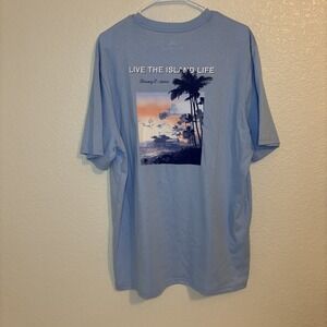 Tommy Bahama Men's Chambray Blue Live The Island Life NWT size L